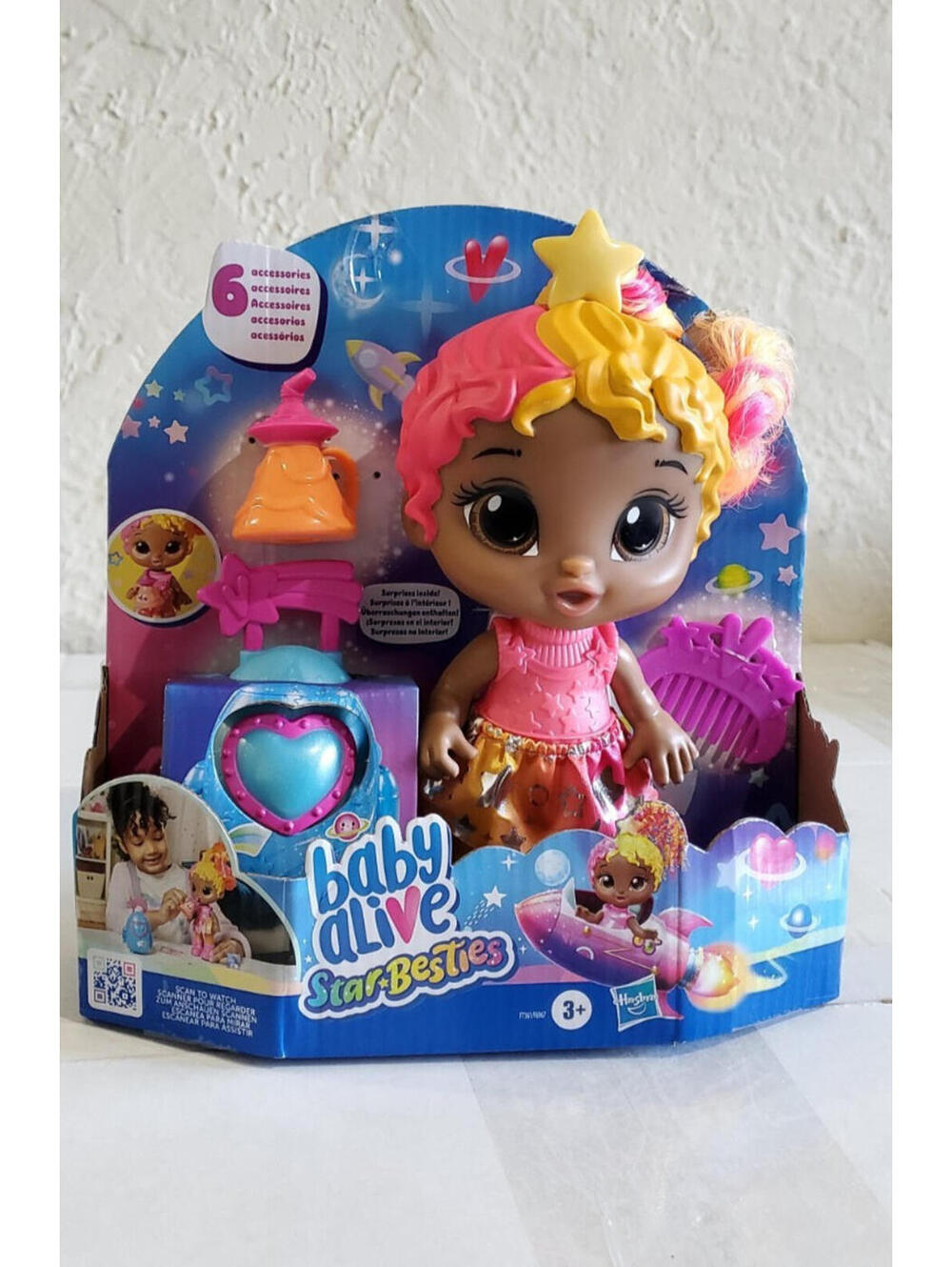 Hasbro Baby Alive Star Besties Stella Skygazer Space Doll w/ Accessories Toy